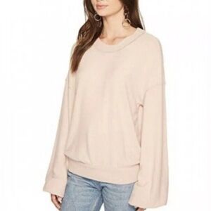 Free People Beach Blush Pink Sweatshirt Pullover S